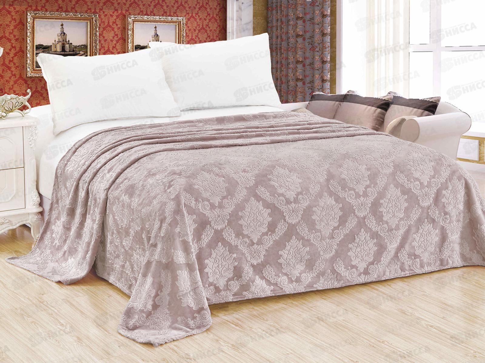 Плед Велсофт 220*200 042 OPE Узоры Розовый