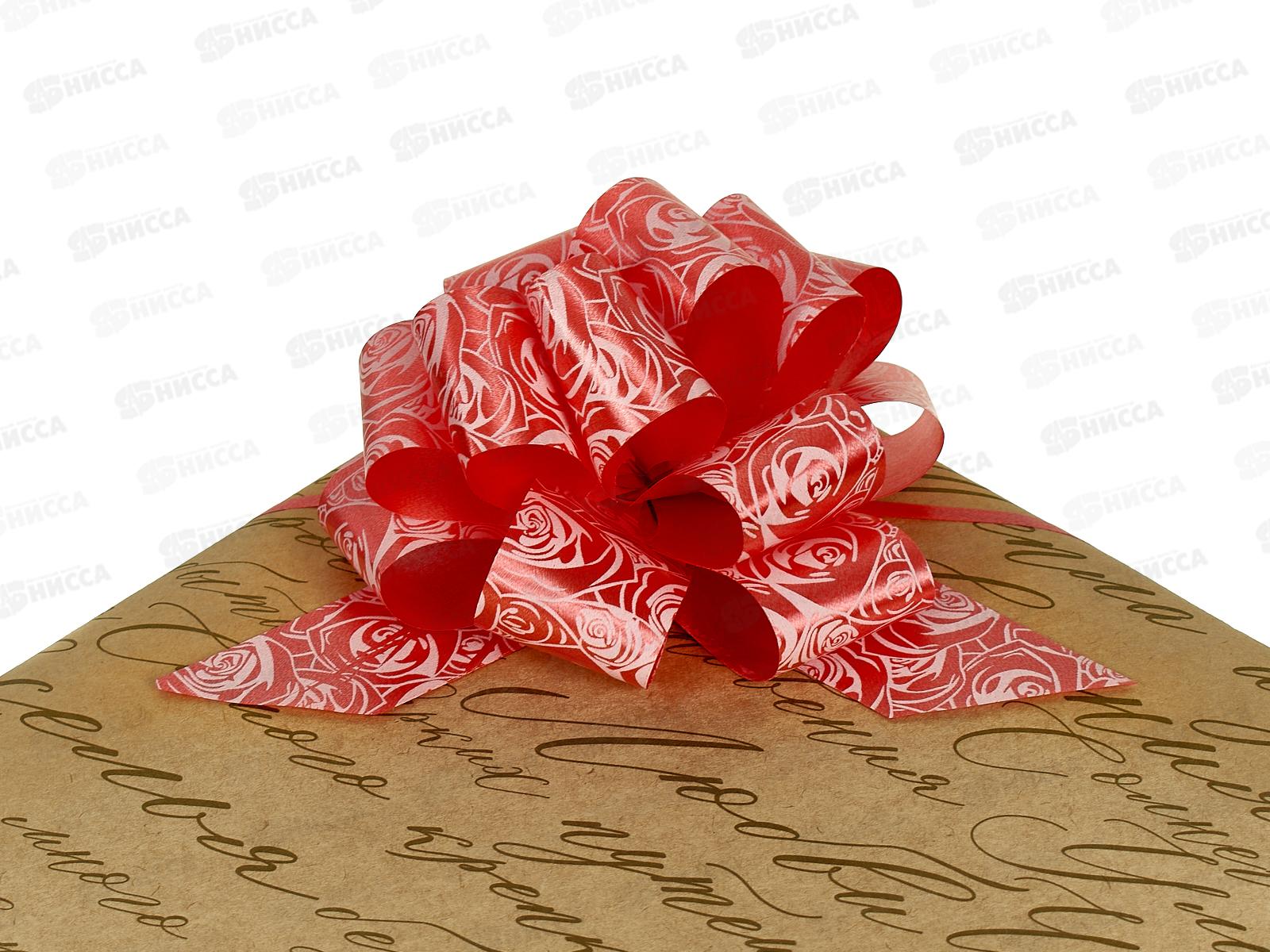 Бант подарочный &quotStilerra&quot BOWP-3D  10,5см 02 розы   *10