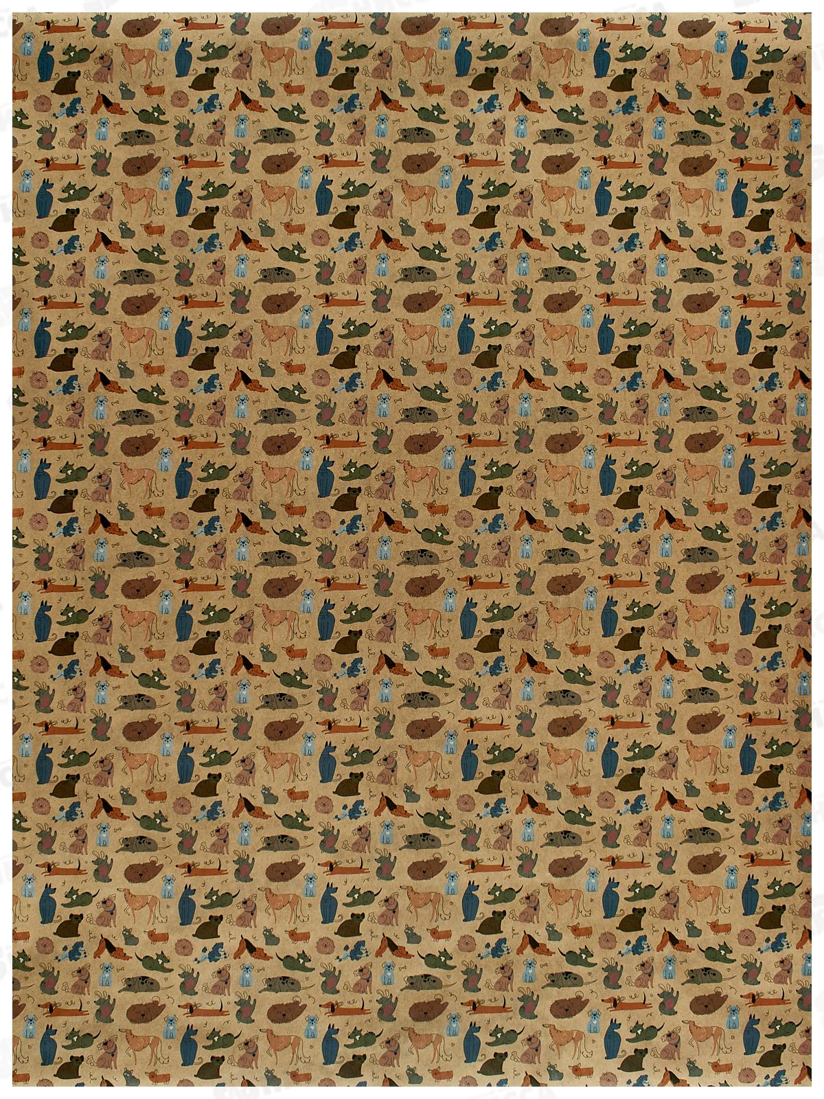 Бумага упаковочная крафт &quotStilerra&quot KWP-07 100х70см 01 ассорти *25