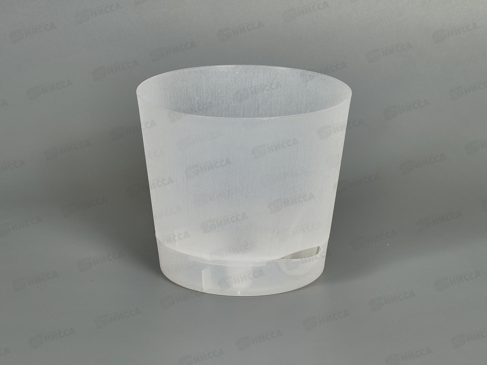 Горшок кашпо для орхидей 1л Прозрачный с поддоном *24  ИНТ