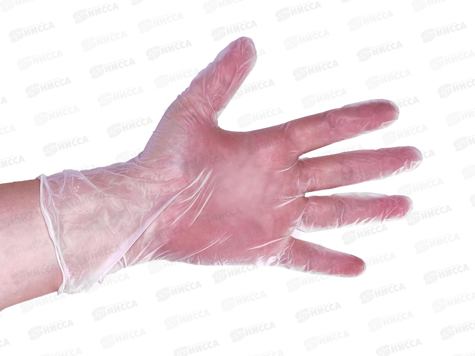 Перчатки Optiline виниловые прозрачные M, 27-2670 *50/500