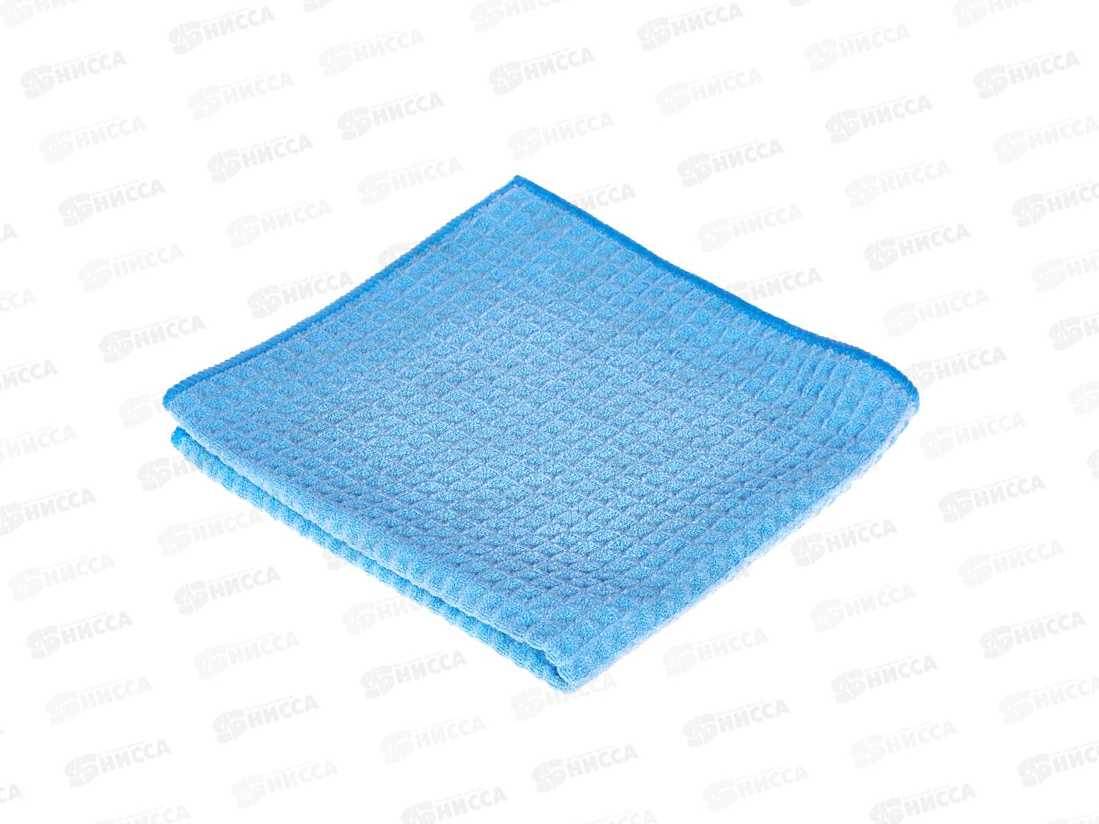 Салфетка из микрофибры ячеистая Optiline 40*40см, 400гр, голубой, 31-4358 *50