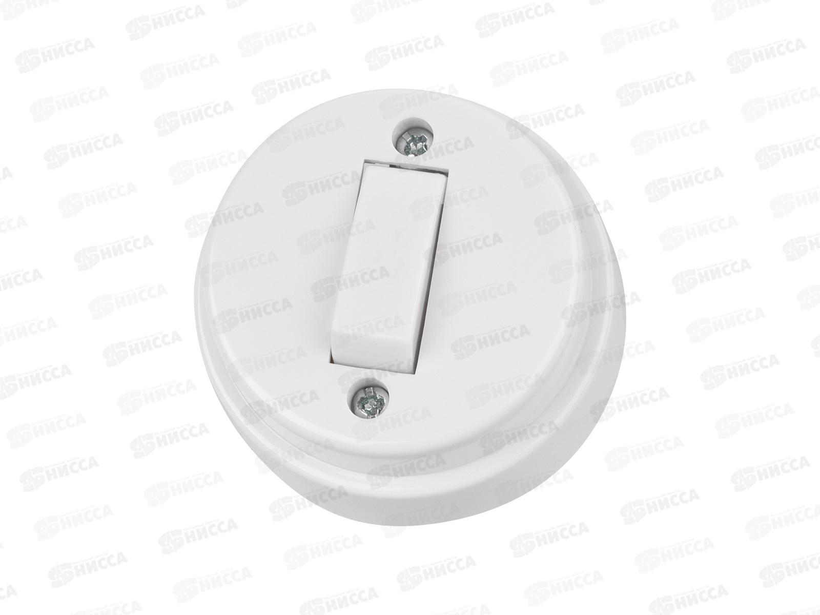 Выключатель TDM 1-кл. о/у, IP20 10А белый &quotРетро&quot, 0505   *20