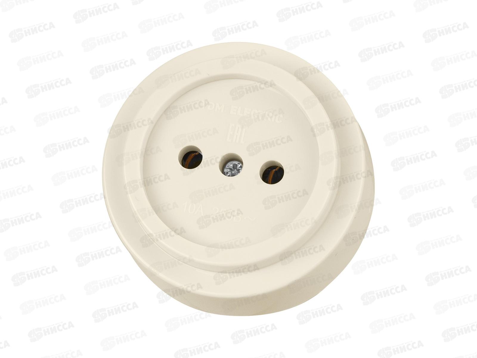 Розетка TDM о/у, IP20 10А слон.кость, &quotРетро&quot, 0526   *20