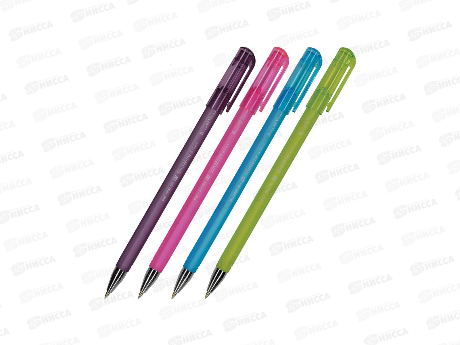 Ручка шар. B.V. SlimWrite. Creative, 0.5мм синяя, 20-0019 *24