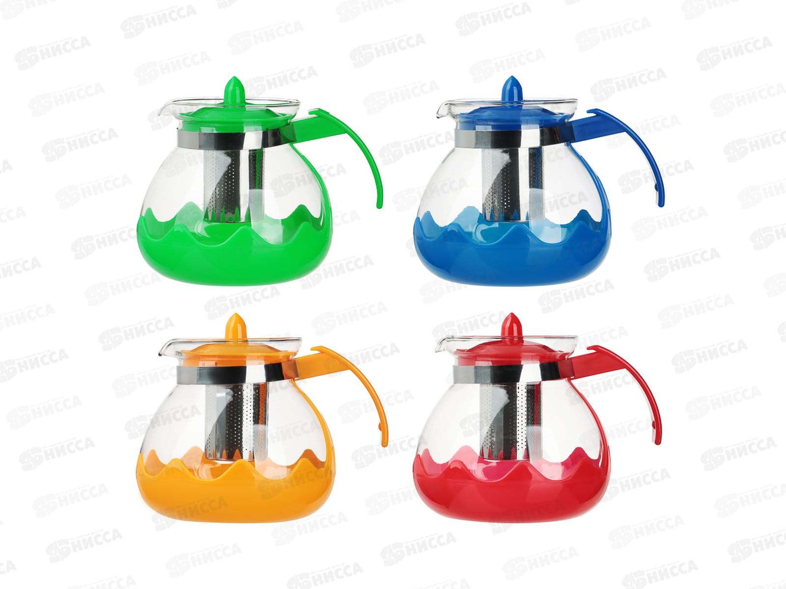 Чайник заварочный 1,5л Vetta металл фильтр стекло 850-273 г