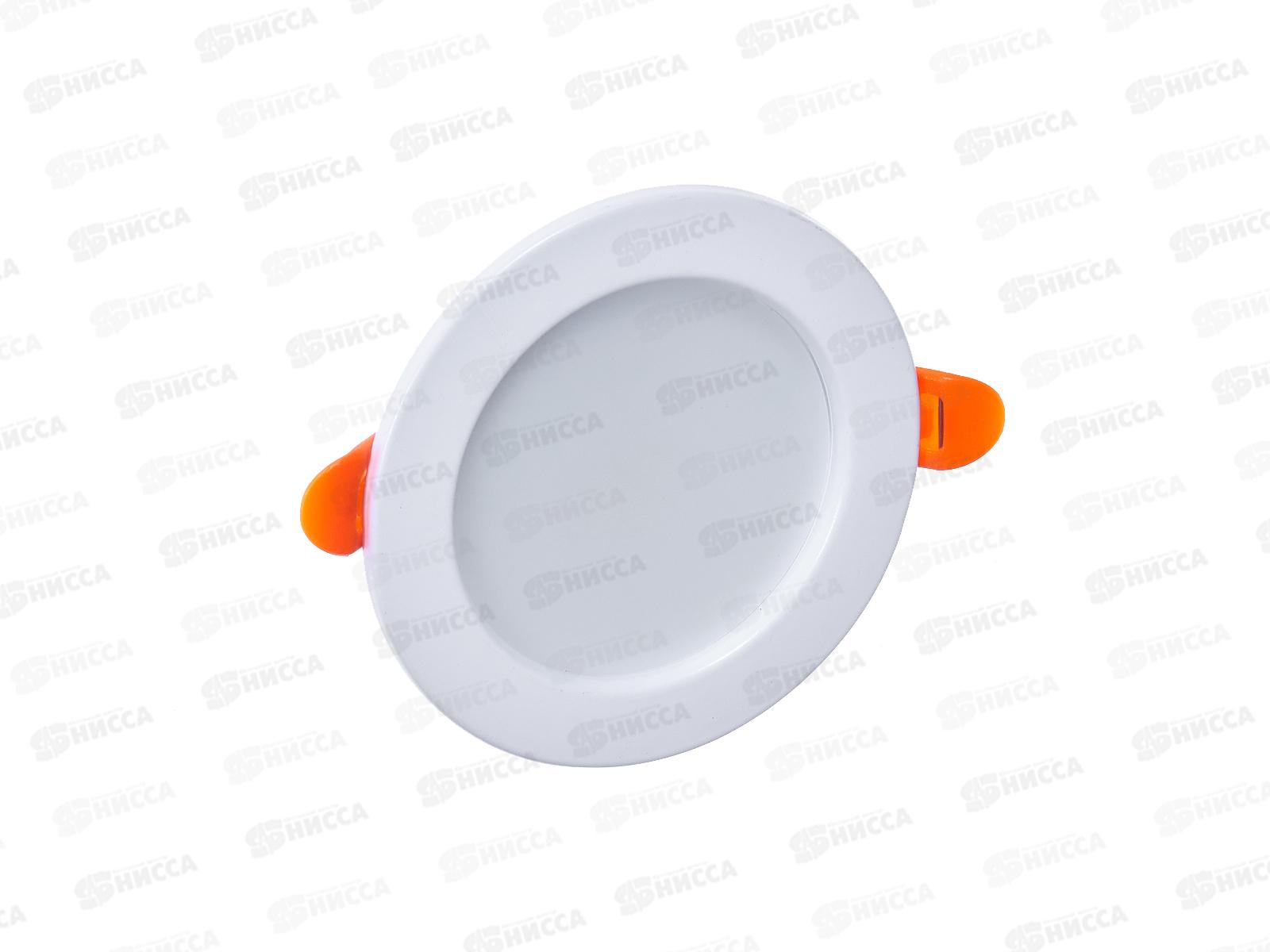 Панель светодиодная встраиваемая круглая 6Вт 230В 4000К 420Лм 95мм белая IP20 LAMPER, 606-1004