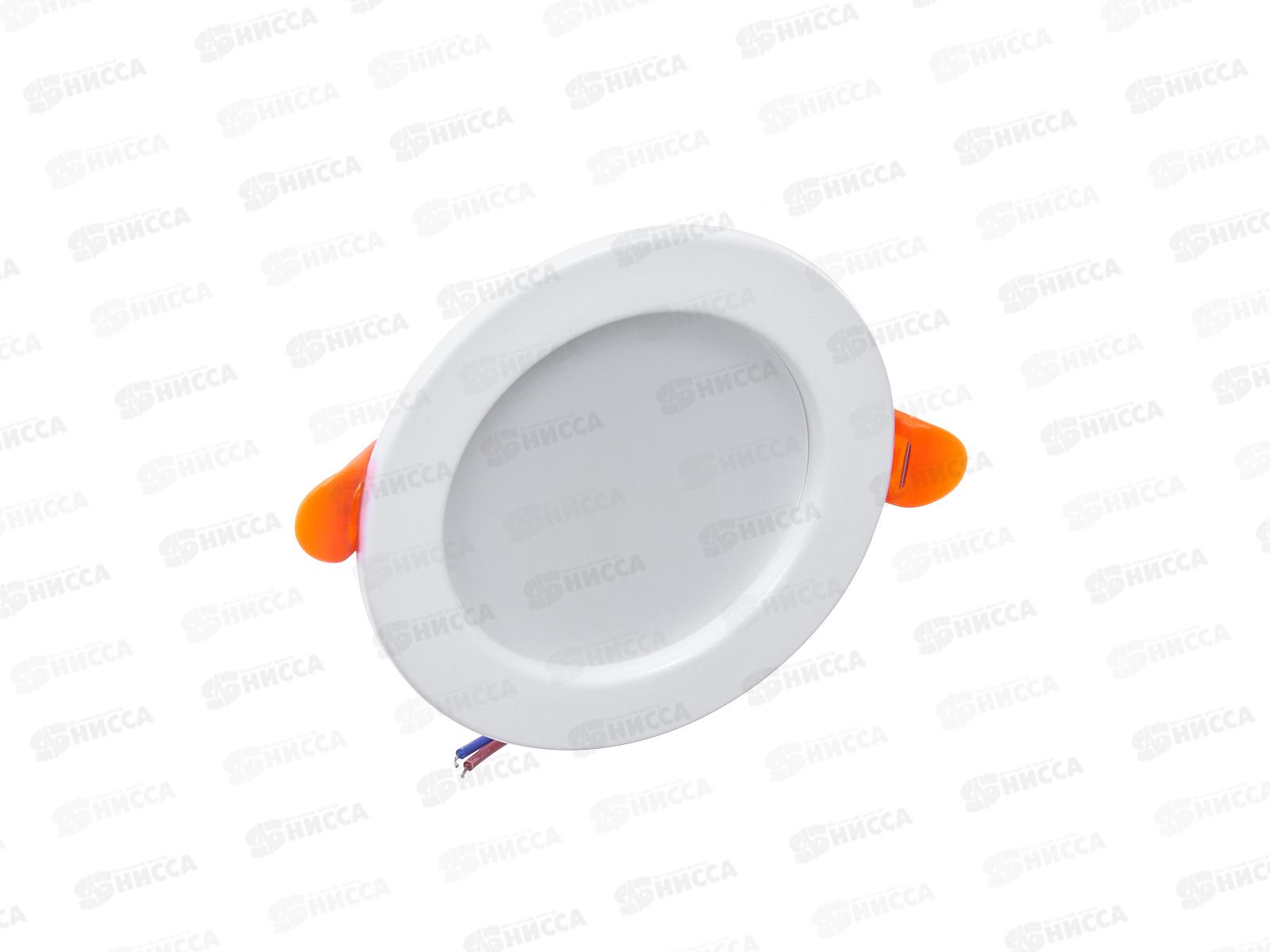 Панель светодиодная встраиваемая круглая 6Вт 230В 6500К 420Лм 95мм белая IP20 LAMPER, 606-1005