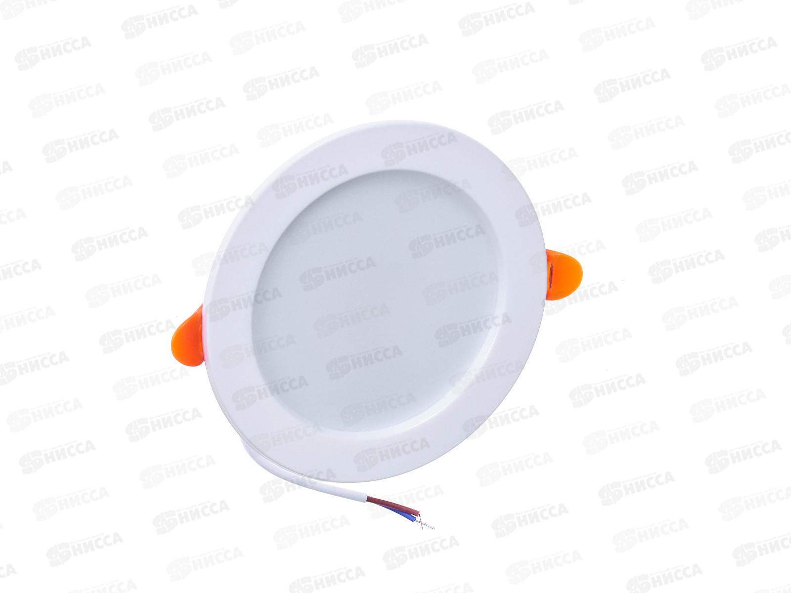 Панель светодиодная встраиваемая круглая 9Вт 230В 4000К 630Лм 118мм белая IP20 LAMPER, 606-1006