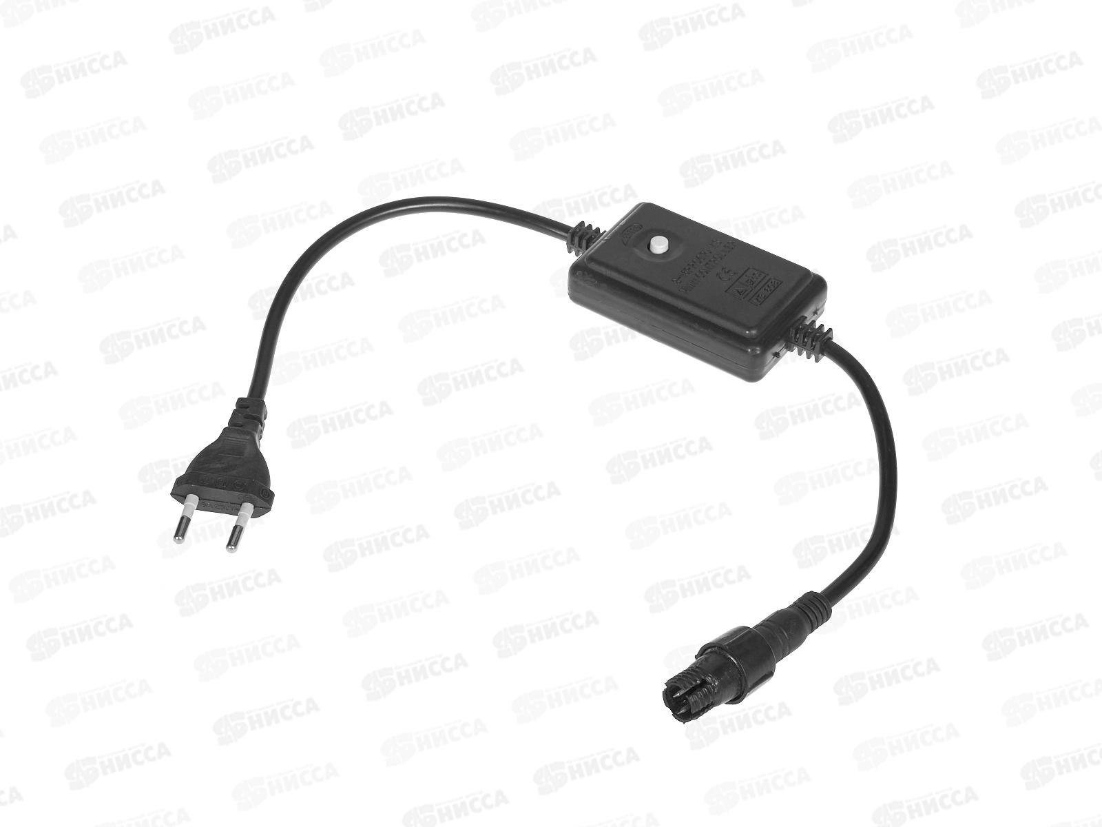 Контроллер для гирлянды 8-16программ бел кнопка