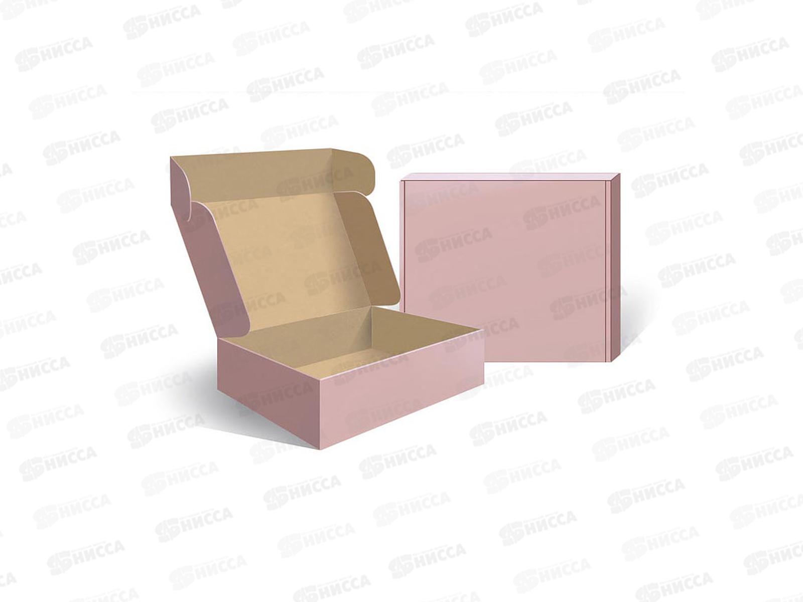 Коробка подарочная 204*194*66 розовая 0710.192