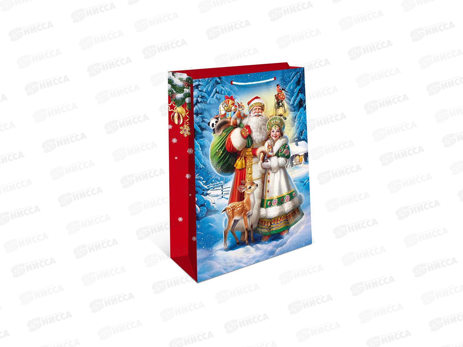 Пакет бум. подарочный НГ 26*32*12 0193.585