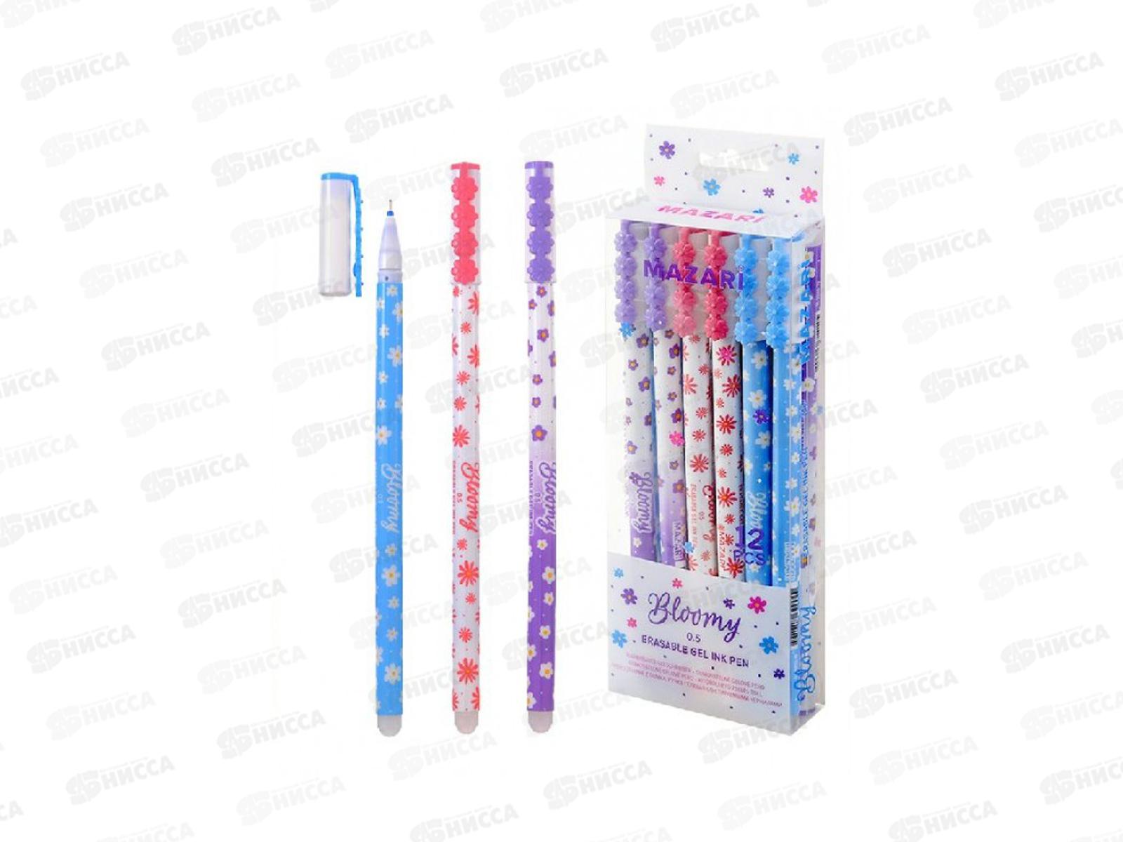 Ручка пиши-стир. MAZARI Bloomy  син. 0.5мм М-5546-70  *12