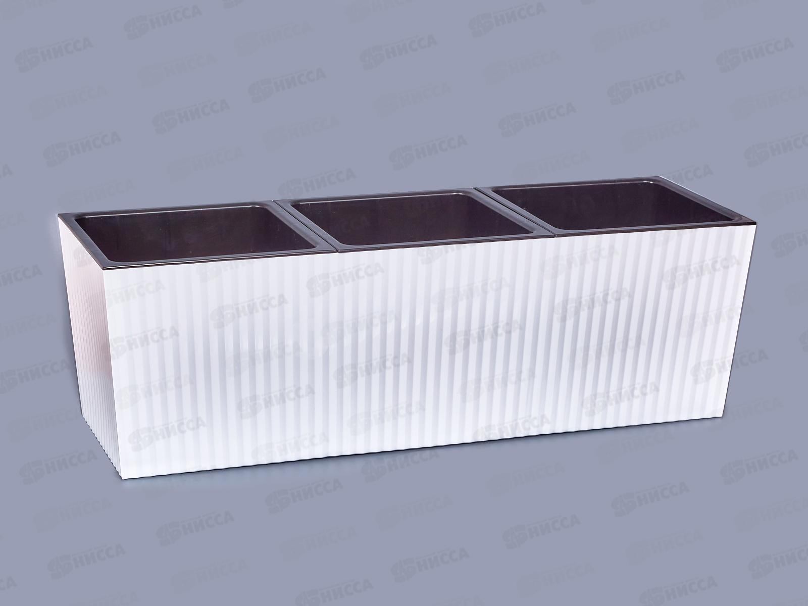 Ящик д/растений &quotЭффект&quot 9л Белый Ангарск *10