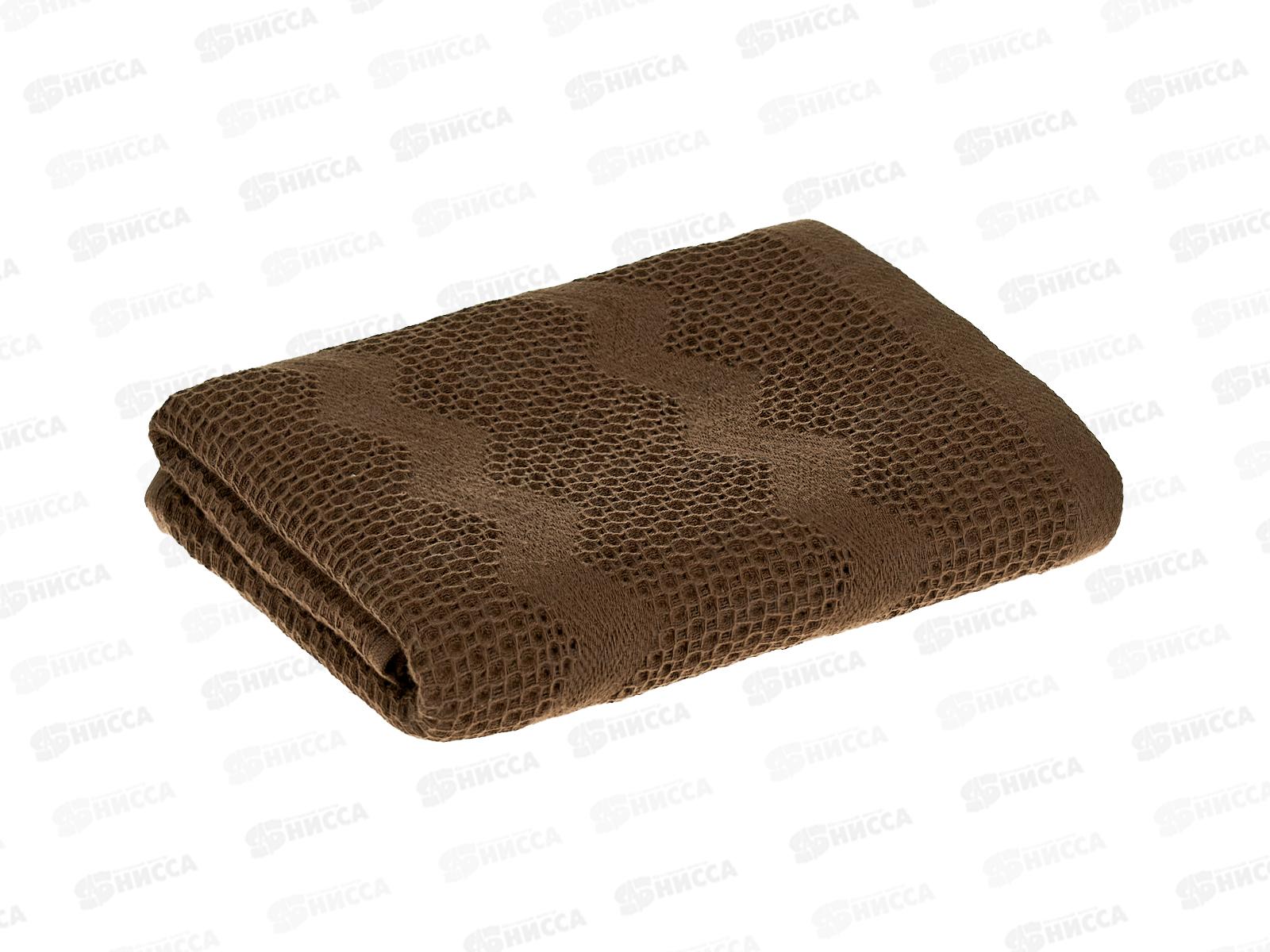 Полотенце вафельное 50*90 05-020 темно-коричневый