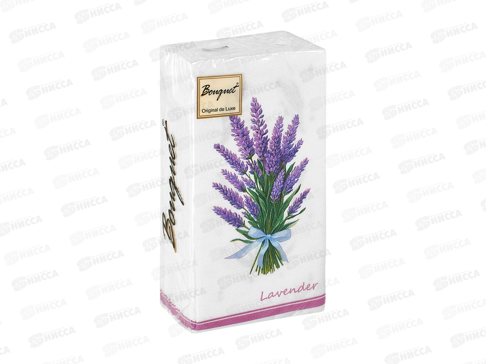 Салфетки 2сл 20л  33*33 Bouquet Original 1/8 Лаванда 25508