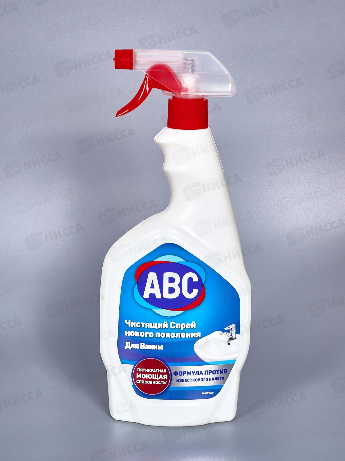 ABC Чистящий спрей нового поколения для ванны 750мл *18
