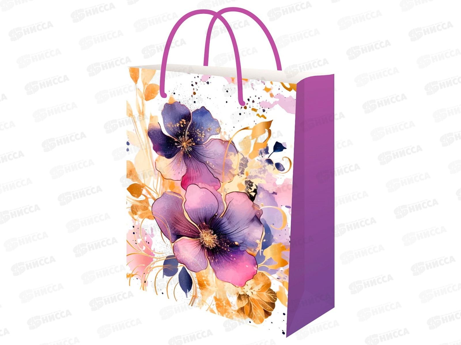 Пакет подарочный MI 18х23х10см Орхидея, ППК-2748 *12