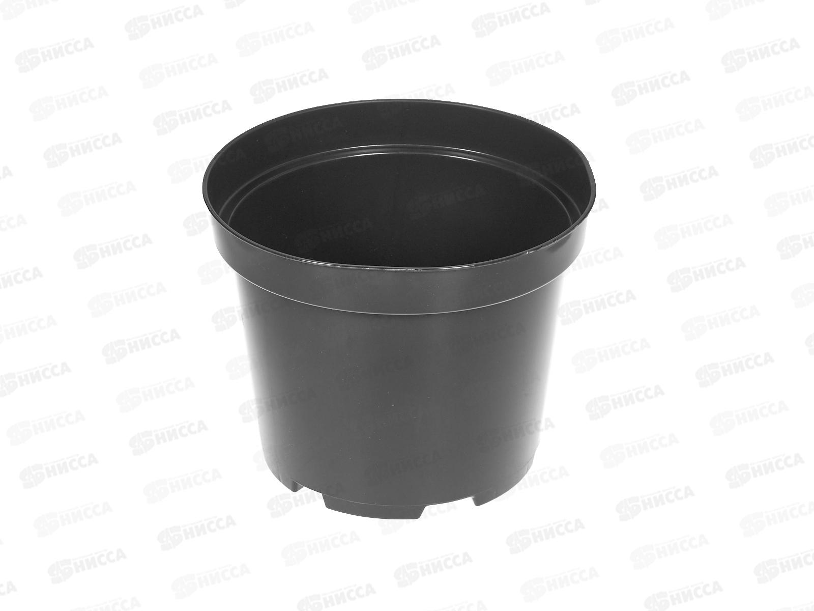 Горшок д/рассады 3л d16*h14см круглый черный (Ангора) *60