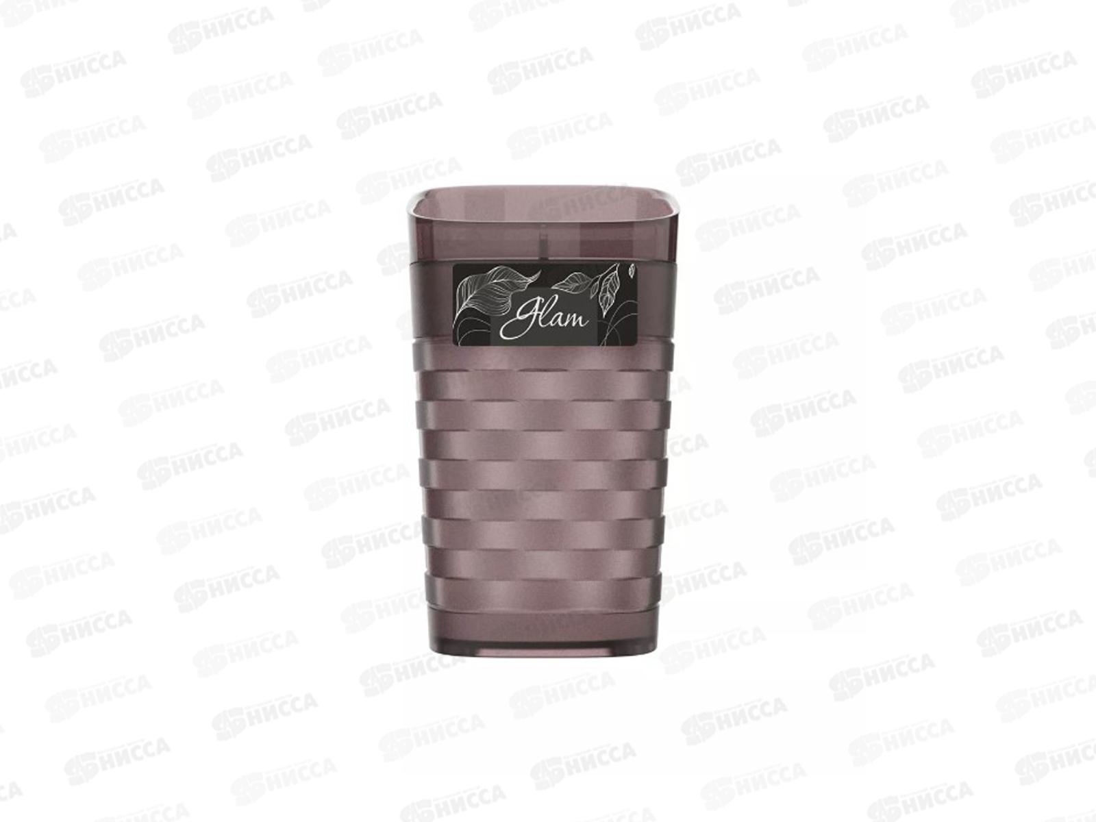 Стакан д/зубных щеток Glam шоколад С15903