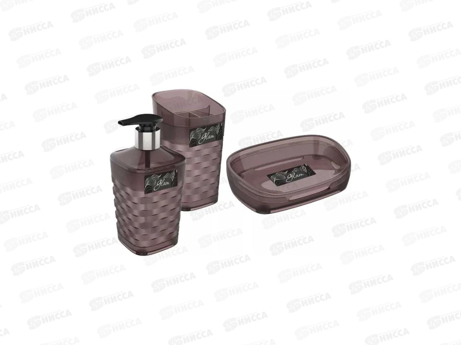 Набор д/ванной 4пр Glam шоколад С83503