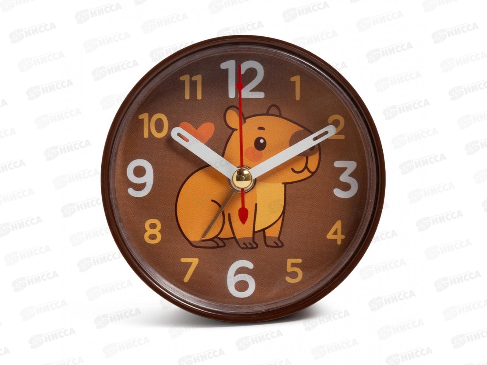 Будильник &quot21 Век&quot Капибара Рубин В7-039 (40) корпус коричневый
