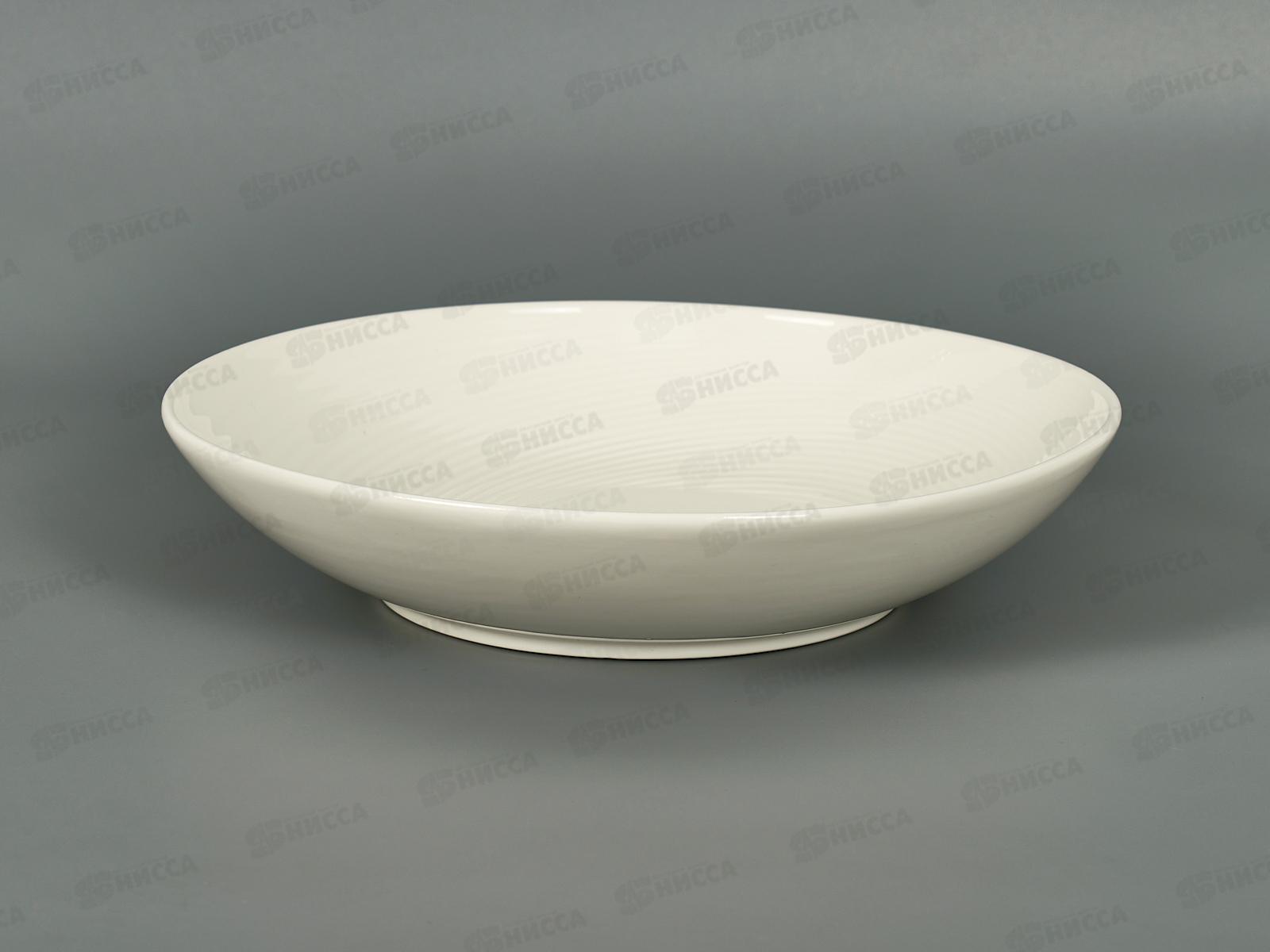 Тарелка суповая 22,8см белая 70209-1 *32