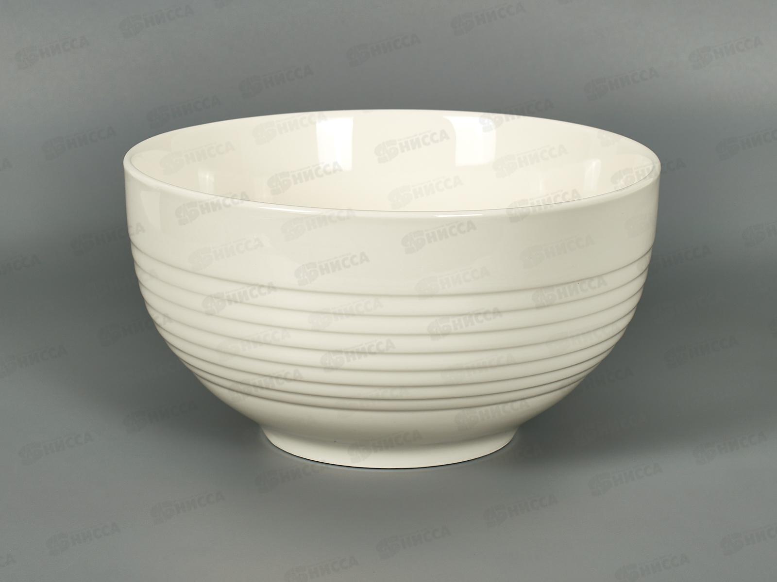 Салатник глубокий белый рельеф 1900мл 70206-8 *8/24