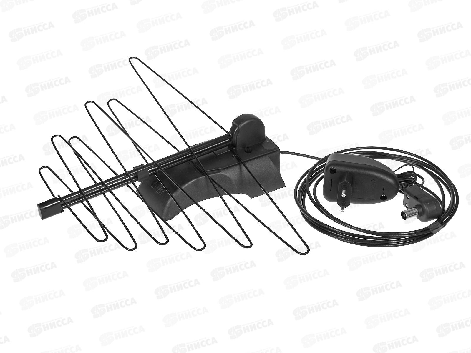 Антенна комнатная ДМВ активная Дельта К 131A.03 (12В, кабель 3м, до 40дБ) блок питания