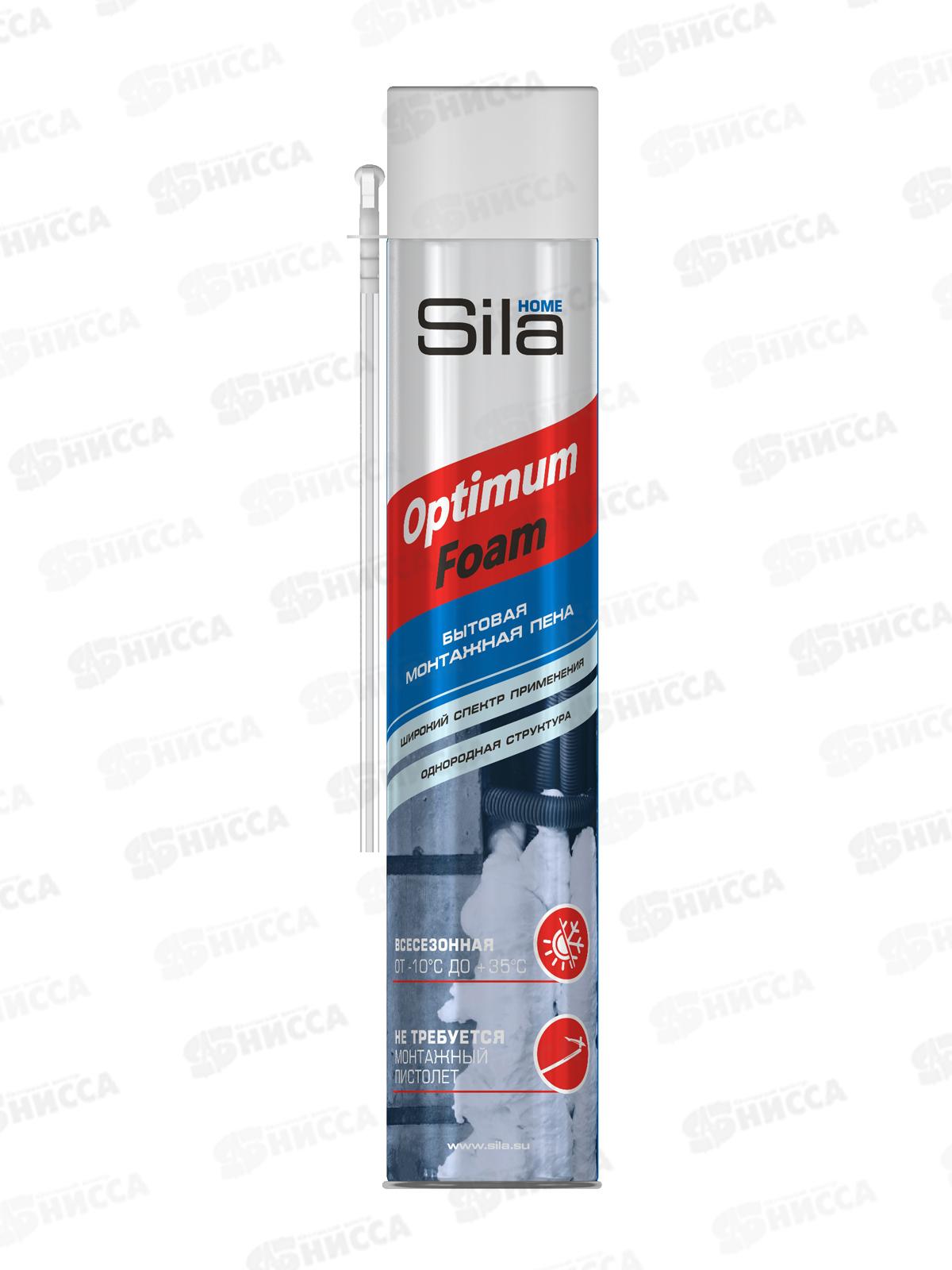 Пена монтажная SILA Home Optimum Foam всесезонная 750мл *12