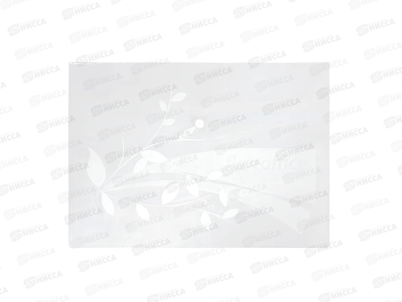 Папка с кноп. FLEXoffice А4 прозрачная 0.12мм, FO-CBF02 CLEAR *12