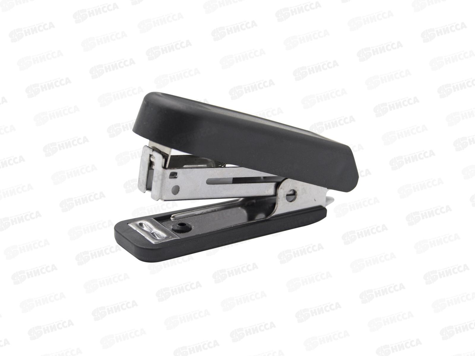 Степлер №10 SILWERHOF на 15л, черн.+ антистеплер 2061090 *24