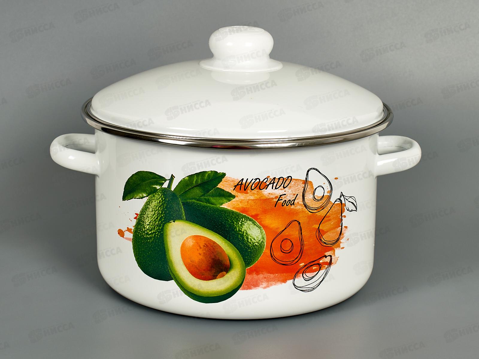 Кастрюля 4,0л эмал. с рис 01-Б1614/4 *4