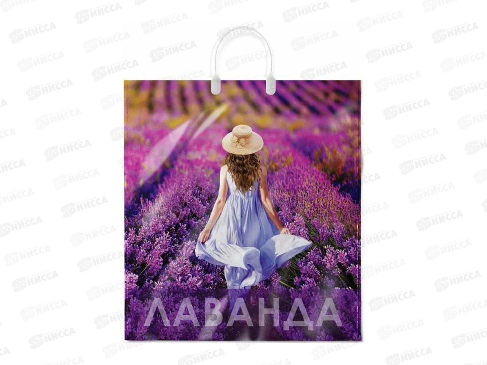 Пакет с пласт руч 40*44 Лаванда *10/100