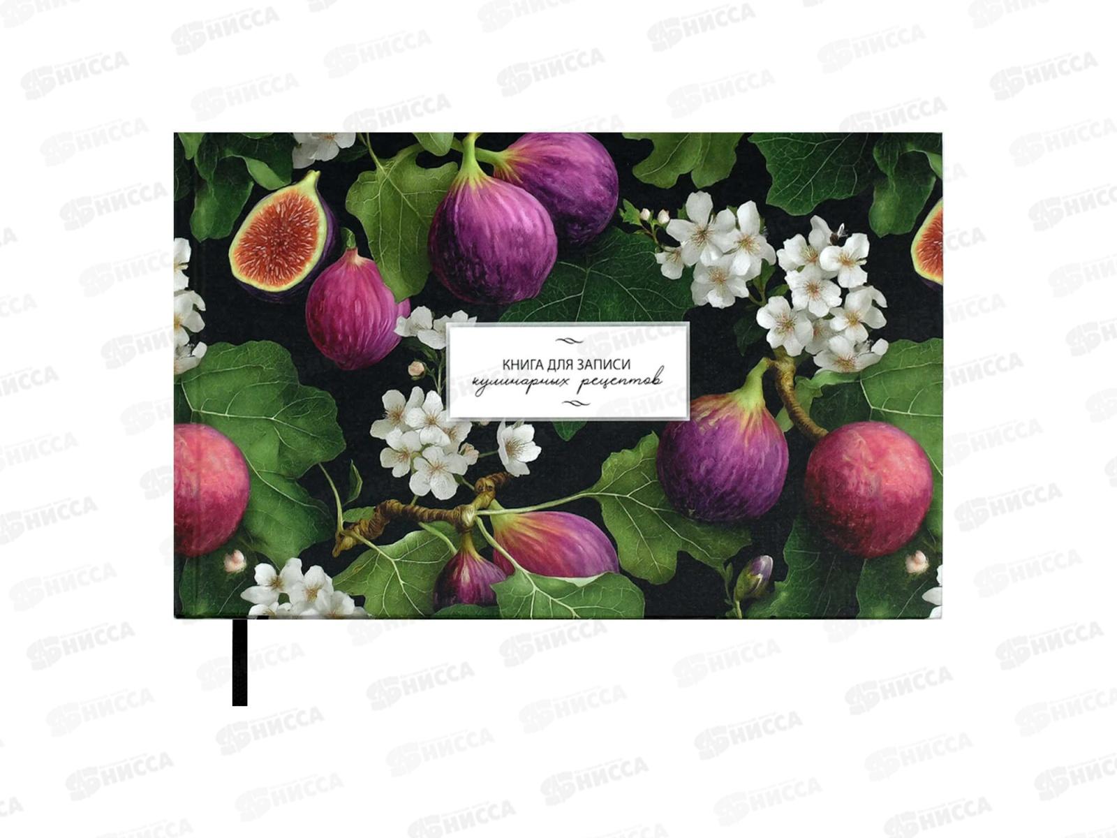 Кн.д/зап.кулин.рецептов ФЕН 221*136мм 96л, Инжир, 71082 *24