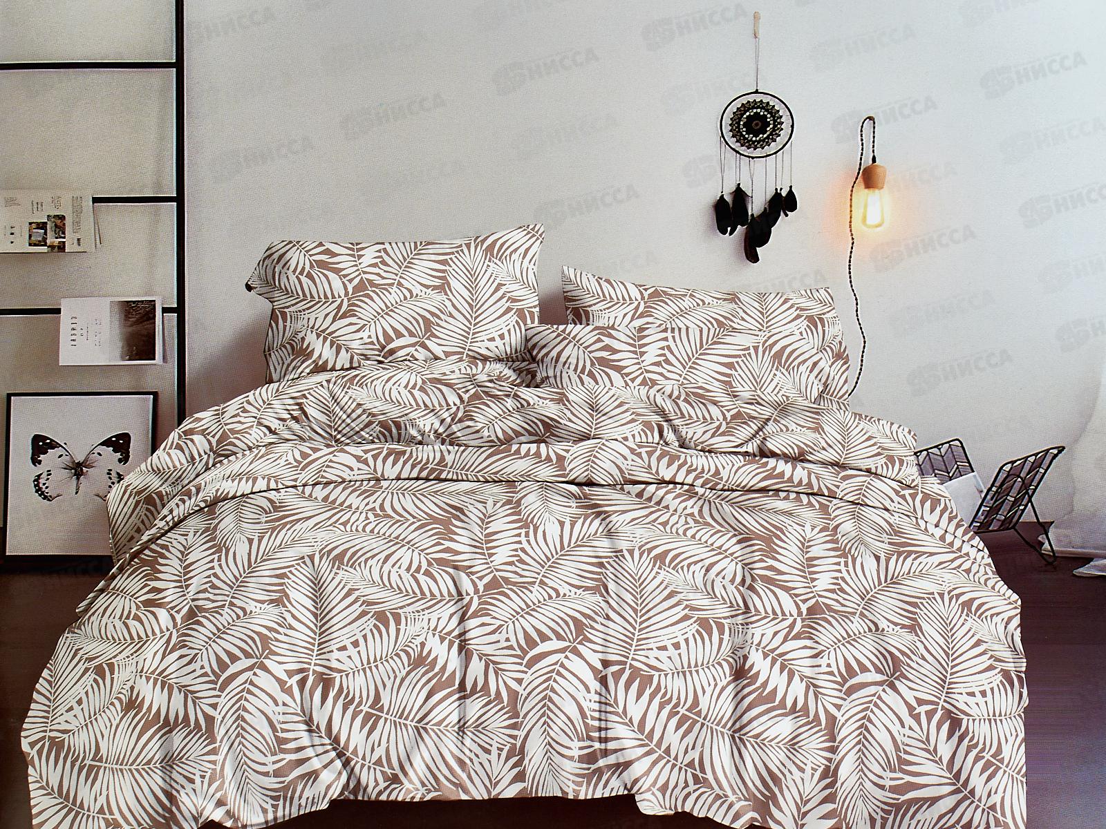 Комплект постельного белья 2,0сп полисатин с европростыней 076-1