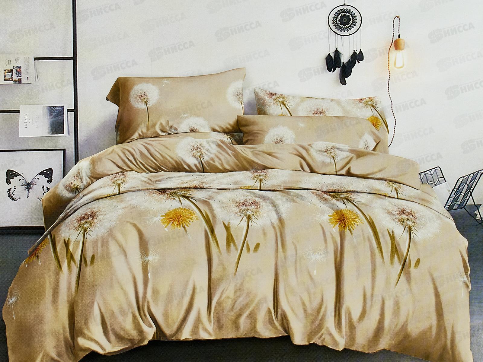 Комплект постельного белья 2,0сп полисатин с европростыней 12834-11