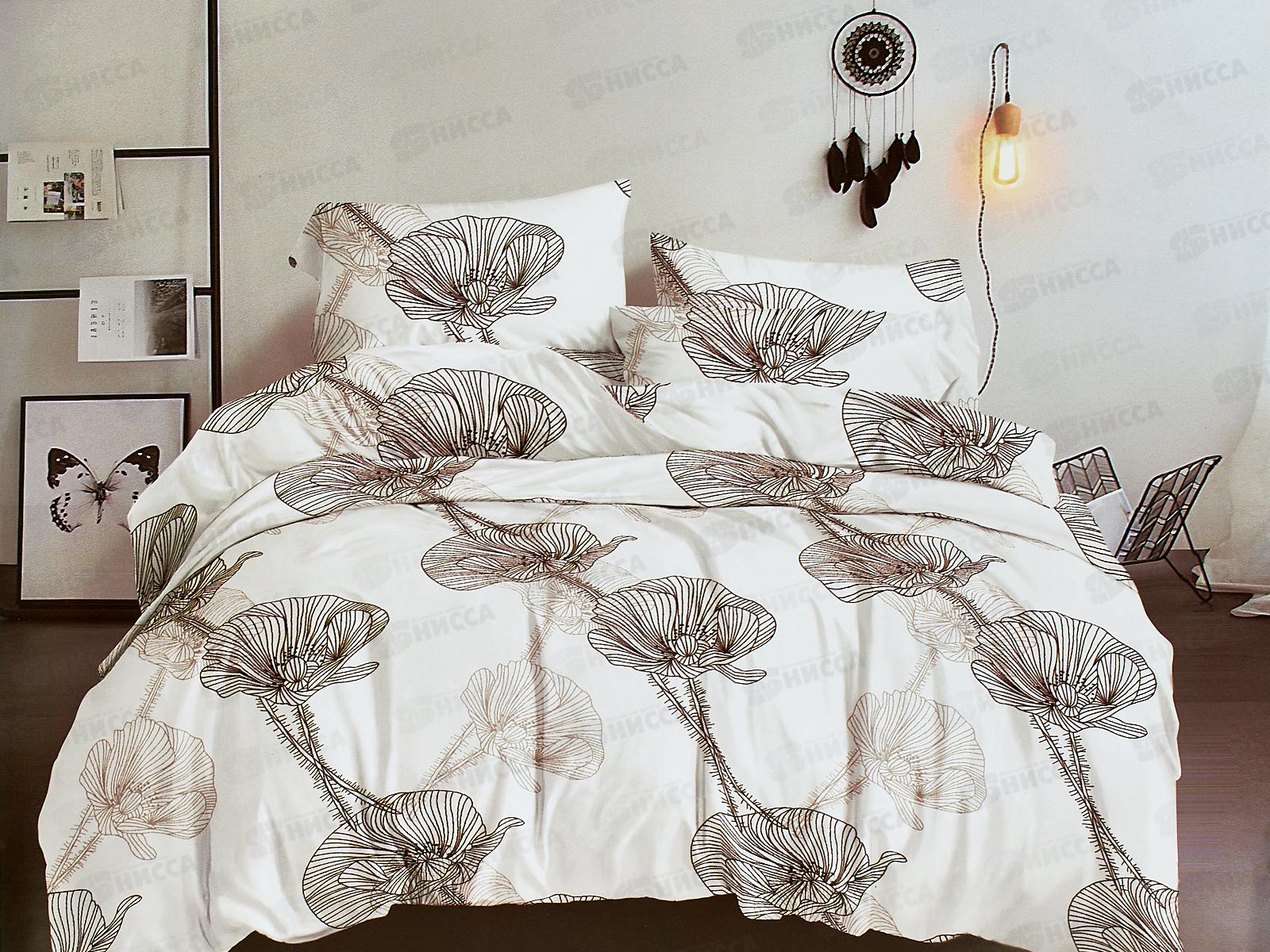 Комплект постельного белья 2,0сп полисатин с европростыней 546