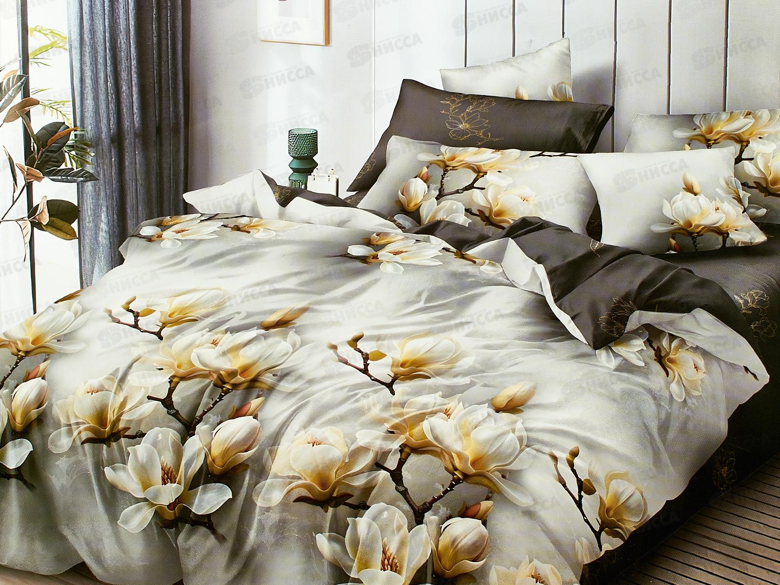 Комплект постельного белья 2,0сп европростыня LUXOR поплин F 77010 А/В