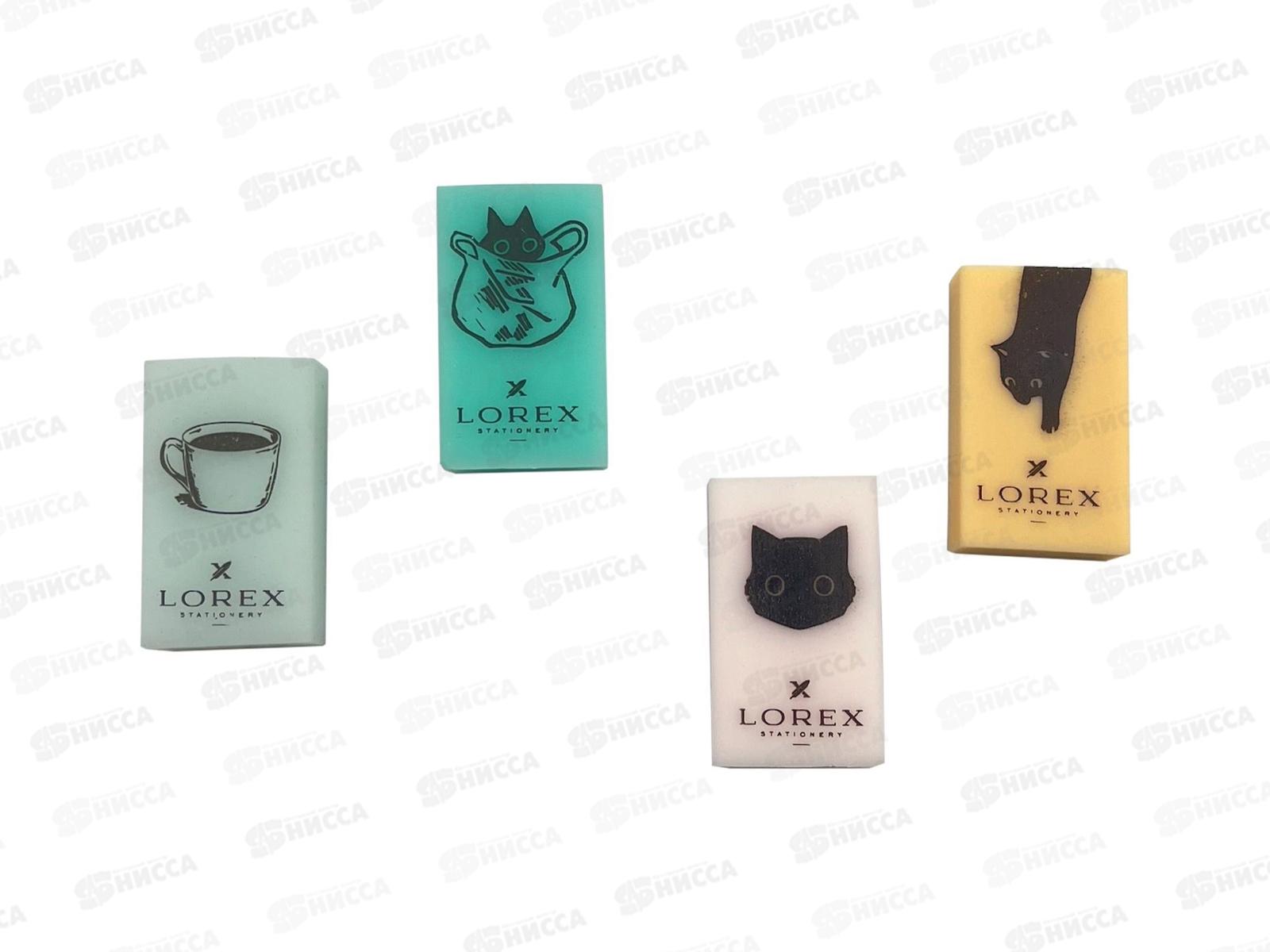 Ластик Lorex V.E. Naughty cat 35*21*10 резина., 6шт LXESVRB-NC  *12