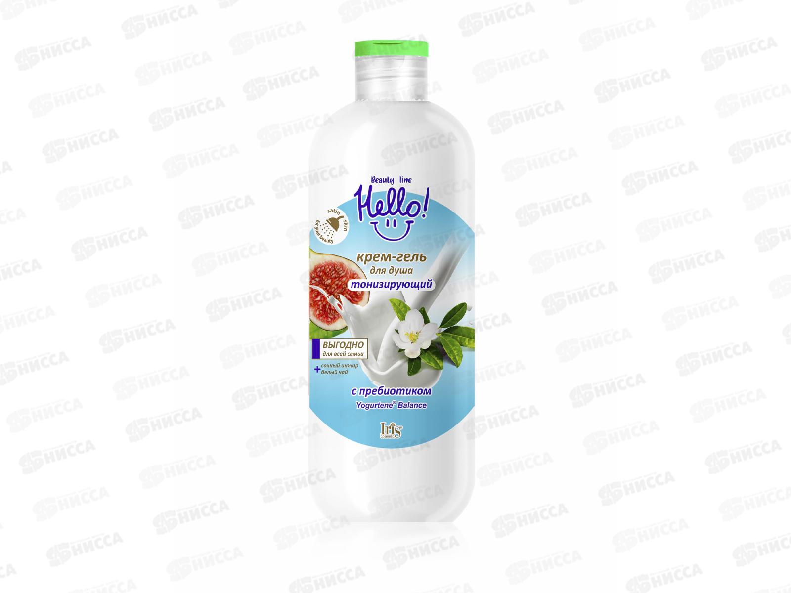 IRIS Hello Beauty Line Крем-гель для душа Тонизирующий 500мл *8