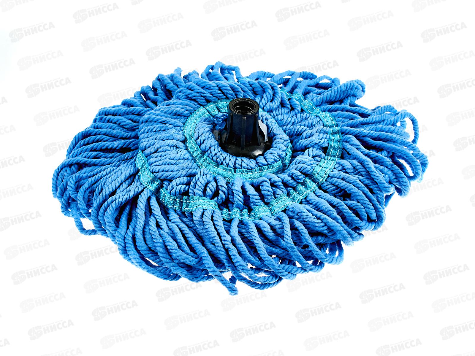 Насадка дя швабры ТВИСТ &quotМамонтенок&quot микрофибра голубая, KD-8200AR *50