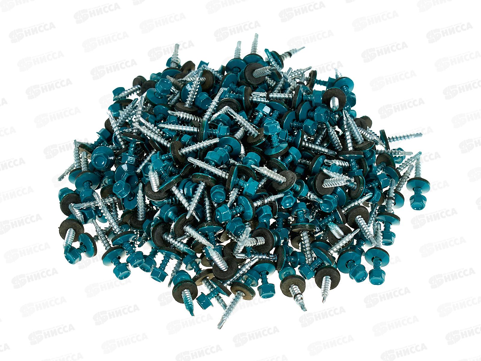 Саморез кровельный RAL5021 4,8*35 (250шт) Морская волна, Zitar