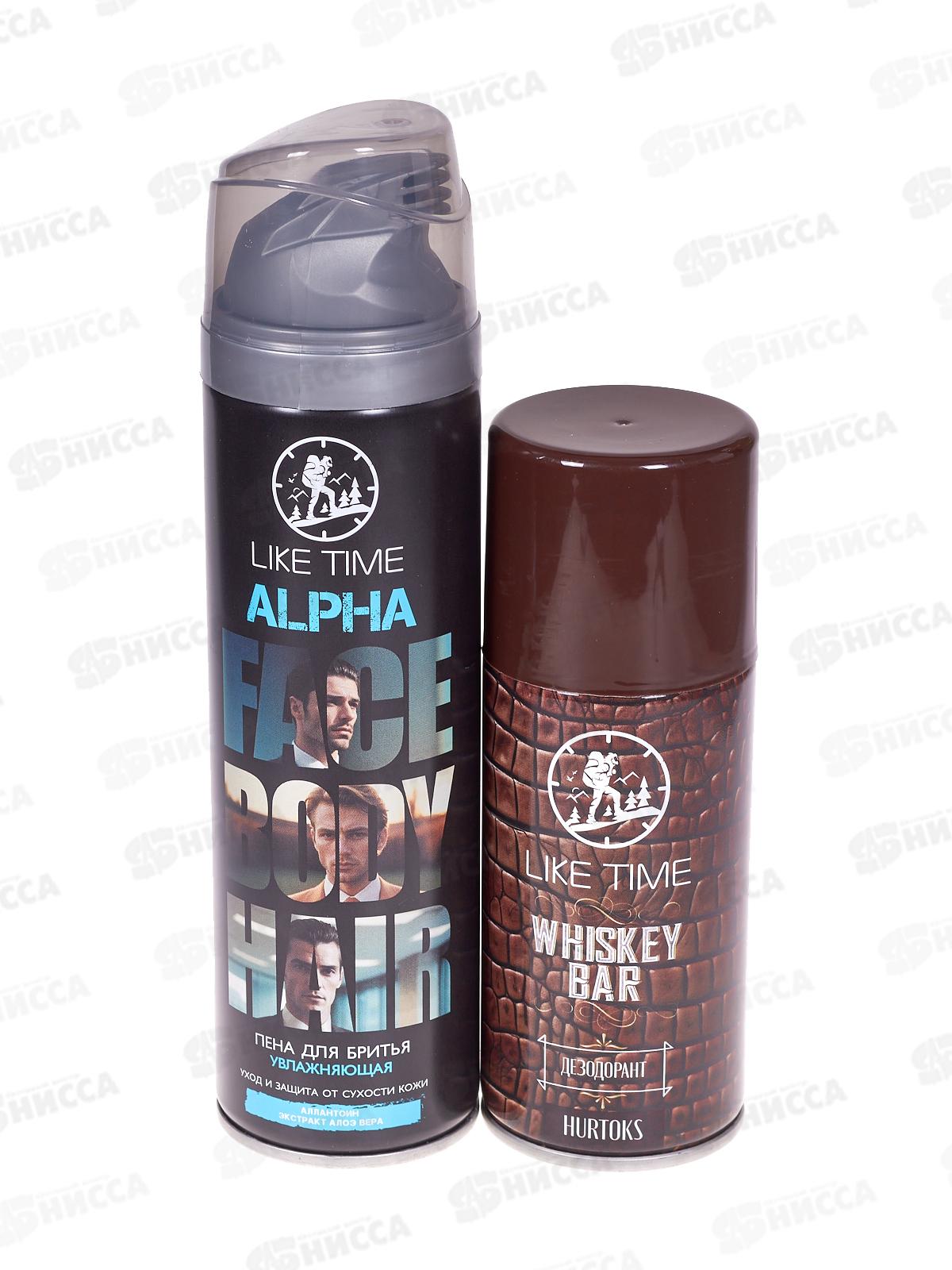 Like Time Whiskey bar П/Н (дезодорант 150мл+пена д/бритья 180мл) *10