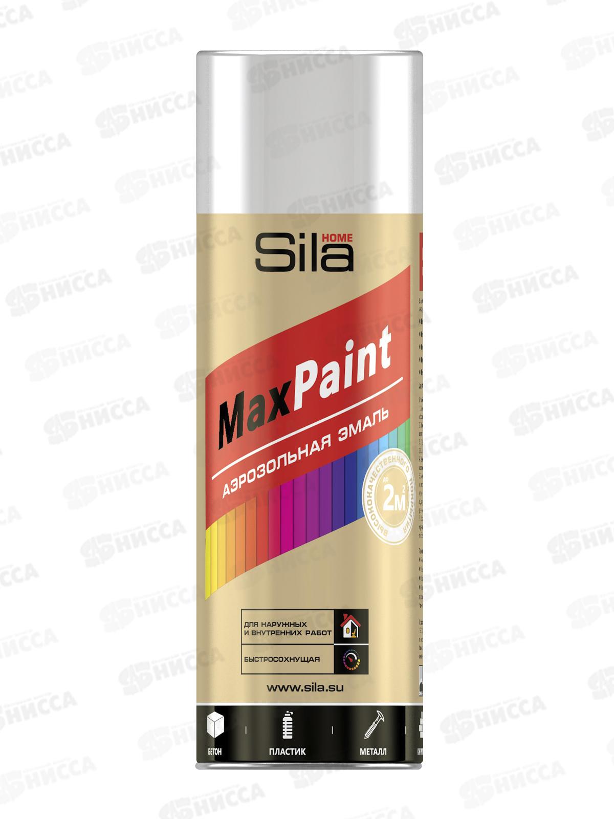 Эмаль SILA Home аэрозоль  520мл, белый глянцевый RAL9003 *12