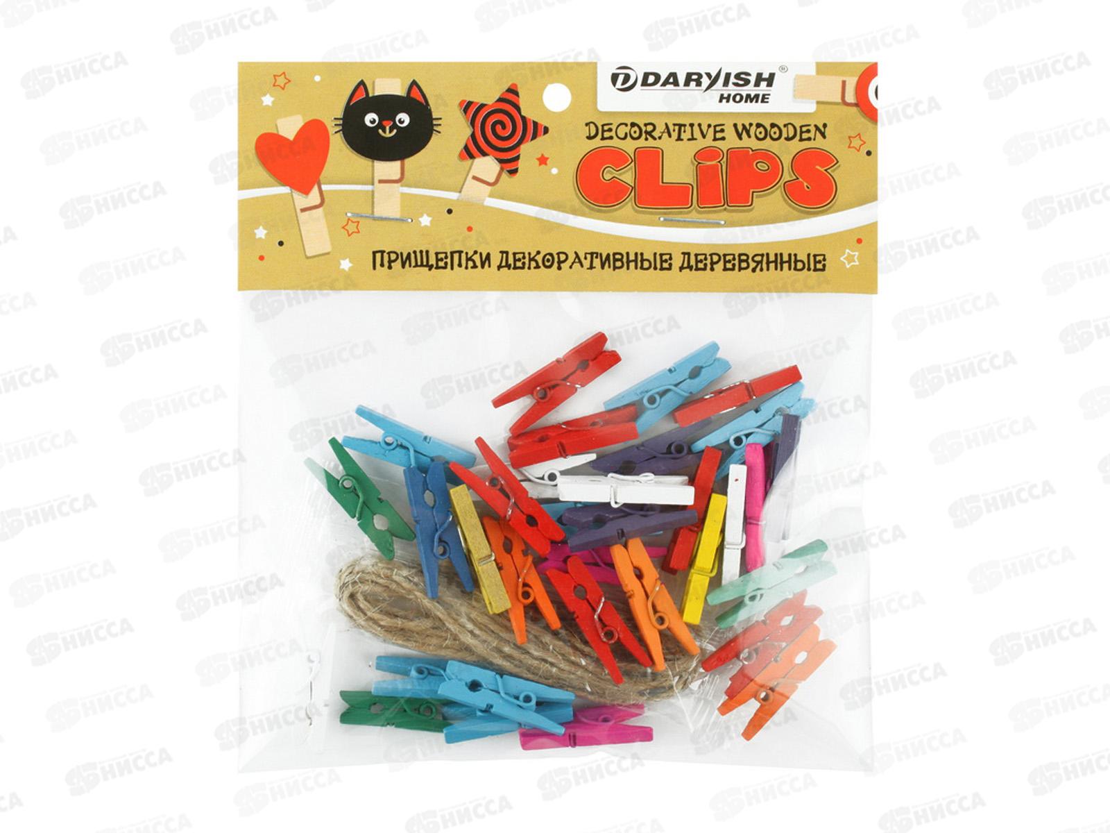 Прищепки декор. Прищепка 32шт  DV-H-1076*12