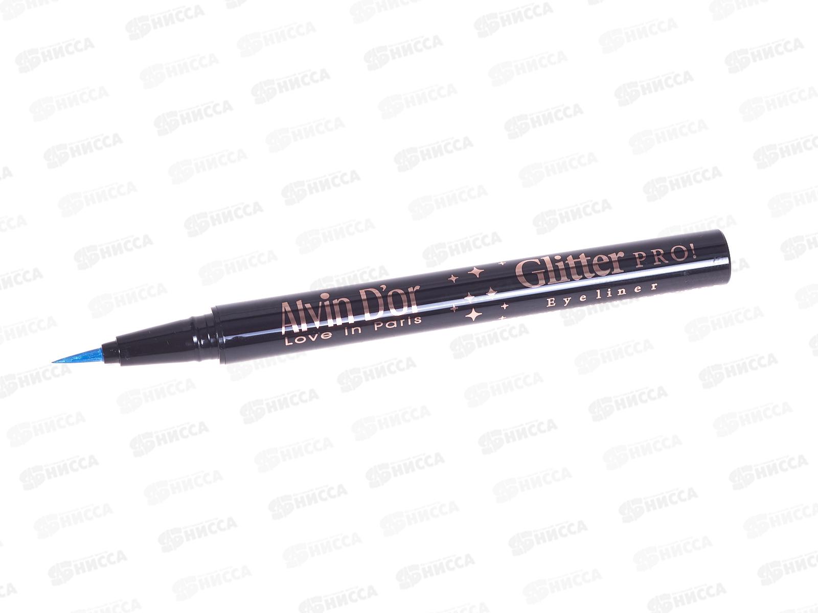 Алвин Дор Лайнер для век с глитером AD-51 07 голубой