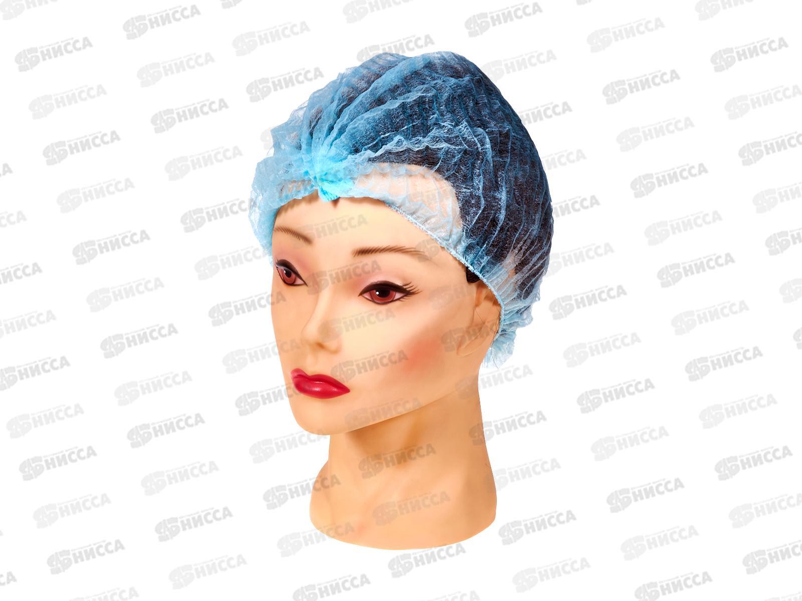 Шапочка мед.,однораз., Шарлотта голуб №100шт/3000