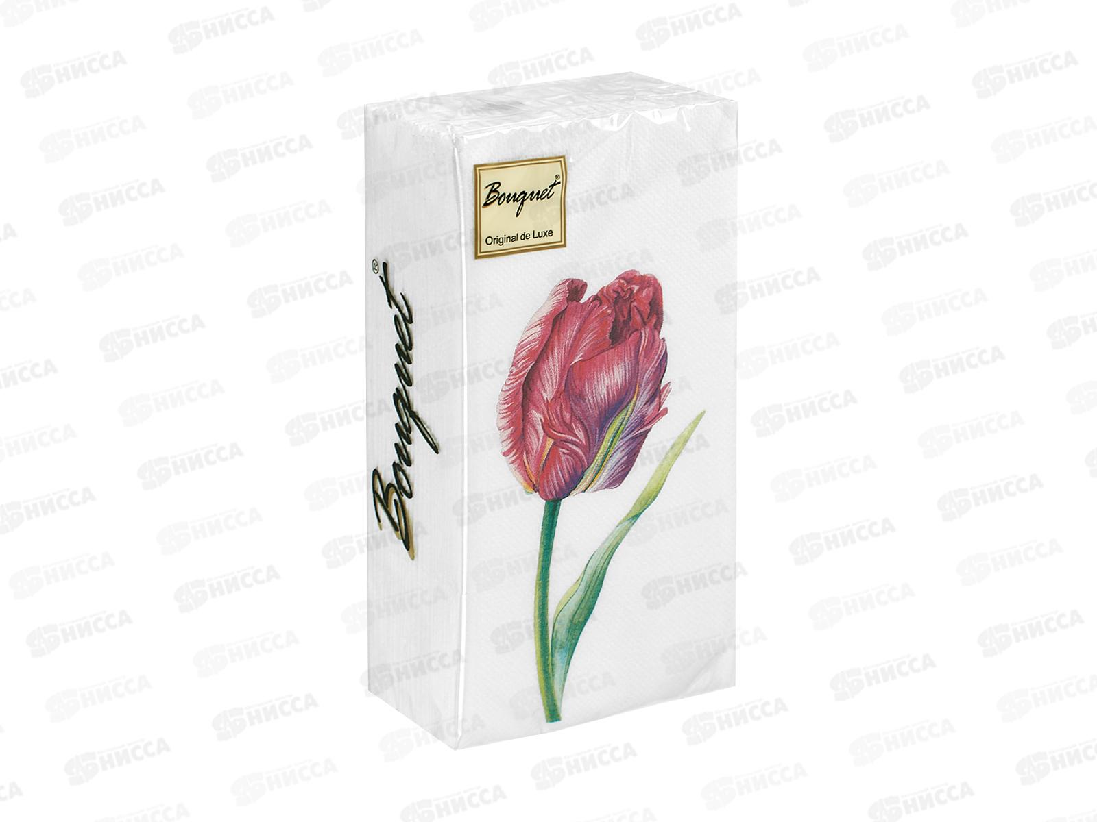 Салфетки 2сл 20л  33*33 Bouquet Original 1/8 Прекрасн.тюльпа*12 25175