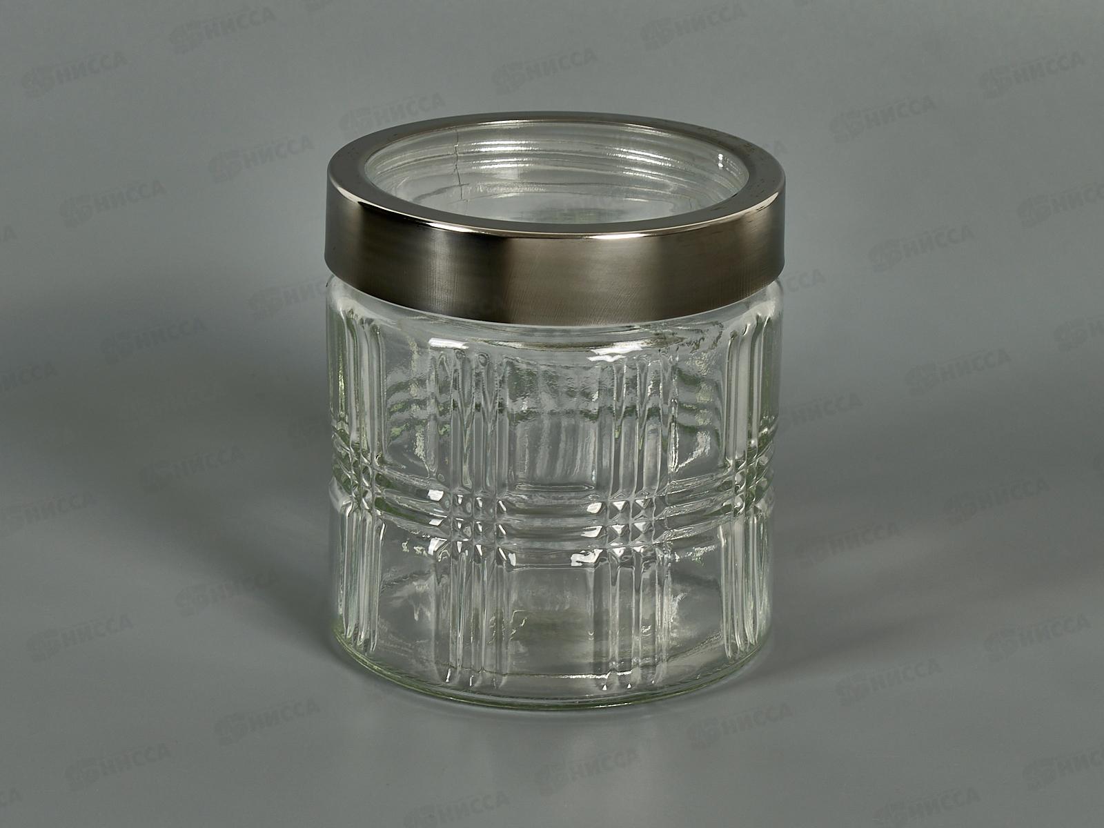 Банка стеклянная с крышкой 11*11*12,8см 900мл 40106 *12